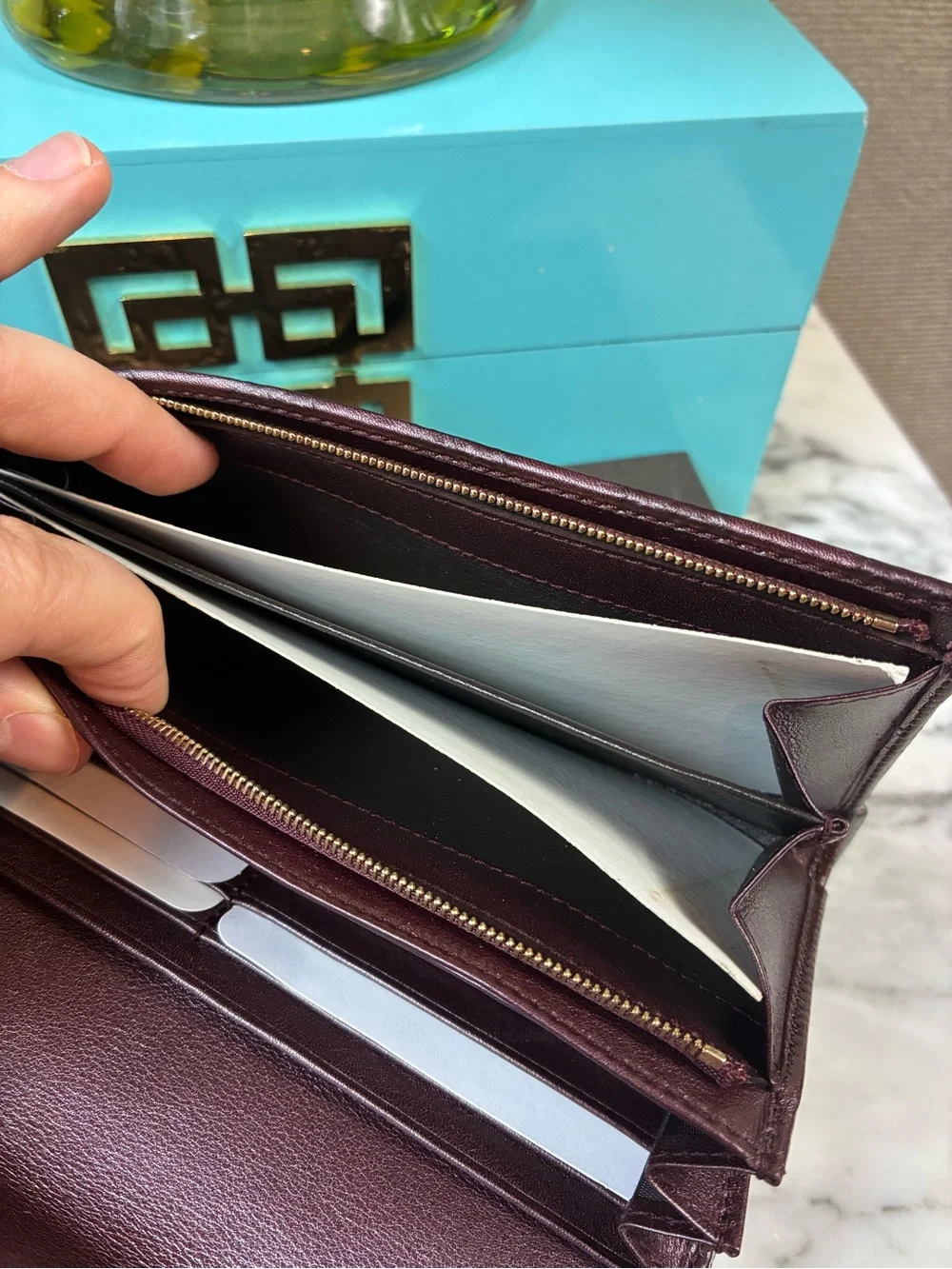 Gucci GG Dark Merlot Leather Snap Closure Wallet - NWOT Brand New Authentic - Picture 13 of 15